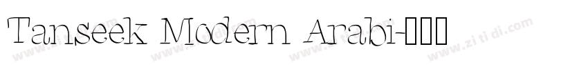 Tanseek Modern Arabi字体转换
